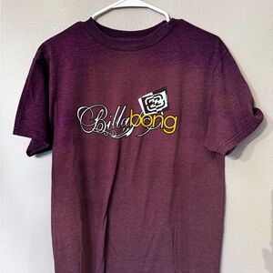 Vintage Y2K Billabong T-shirt with logo graphic and back hit graphic